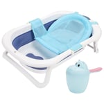 Bébé Baignoire Bébé Nacelle Enfants Pliable Pliable Bain Sûr 3 en 1 0-6 Ans avec Pieds Portable bleu - Einfeben