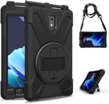 Coque Antichoc Pour Samsung Galaxy Tab Active 3 8"" T570 T575 T577, Housse De Protection Robuste À Rotation Avec Béquille, Bandoulière Réglable, Porte-Crayon, Pour Samsung Galaxy Ta[Coq103647]