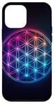 Coque pour iPhone 12 mini Fleur Vie Fleur Art Géométrique Chakra Yoga