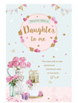 You're Like A Daughter to Me. Beautiful Birthday Card. Niece? Foster?