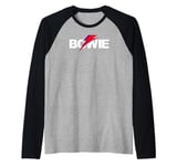 David Bowie Aladdin Sane Lightning Bolt Logo Raglan Baseball Tee