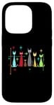 Coque pour iPhone 14 Pro Vintage Retro Mid-Century Modern Look Cat 50s 60s Style