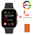 2024 Uusi Aito Hello Watch 3 Plus Älykello 49Mm Amoled 4G Rom Nfc Kompassi Kello Bluetooth Puhelu Urheilu Älykello Miehet Naiset_Black Orange_With original box