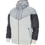 Nike M Nsw He Wr Jkt Hd Sport Jacket - White/Wolf Grey/Dark Grey/(White), XXX-Large