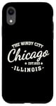 Coque pour iPhone XR Vintage Retro Love Chicago Illinois Windy City est une ville créée en 1833