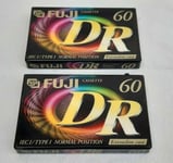 2 CASSETTES K7 AUDIO FUJI DR 60 TYPE 1 POSITION NORMAL NEUF SOUS BLISTER