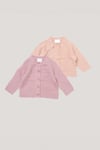 Rock A Bye Baby 2 Pack Frill and Bobble Cardigans - Pink - Size 6-12M