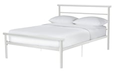 Ion Argos Home Avalon Small Double Metal Bed Frame - White