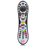 Blue Shabby Chic Roses Vinyl Skin Sticker for Virgin Media TiVo Remote Control