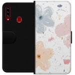 Lommeboketui til Samsung Galaxy A20s med Blomster motiv