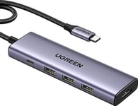 Ugreen Cm511 Usb-C-Hub, Hdmi 4K 60Hz, 3X Usb 3.0 5Gbps, Pd 100W (Sølv)