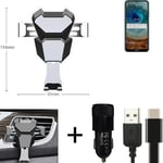 Car holder air vent mount for Nokia X10 cell phone mount