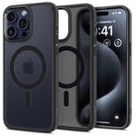 Spigen Ultra Hybrid MagFit Case for iPhone 15 Pro Max, Compatible with MagSafe Accessories - Frost Black