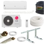 LG avec kit d’installation 7 mètres – Mono-split 9000 btu – 2.6 kw S09ET, A++, climatiseur reversible mural split fixe - gamme professionnelle