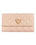 GUESS Portefeuille Giully pour Femme, Pochette Multiple, Trois Volets, crème Abricot, Taille Unique