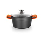 Orbegozo cdh 3020 - cocotte de robuste en fonte d'aluminium - polyvalence et sécurité dans la cuisine - antiadhésive et adaptée à tous les types de