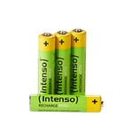 Intenso Energy Eco HR03 Lot de 4 Piles NiMH Rechargeables AAA 850 mAh sous Blister