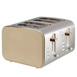 Swan Nordic 4 Slice Toaster with 6 Browning Levels , 1500W, Oatmeal - ST14620OAT