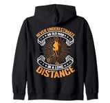 Running Run Never Underestimate An Old Man Marathon Runner Zip Hoodie