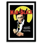 K.Olin Tribu - Affiche MAN IN BLACK par BUTCHER BILLY Affiche, Papier, Blanc, 25 x 35 x 1 cm Affiche MAN IN BLACK par BUTCHER BILLY3C