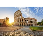 Aoihrraan 3x2,5m Colisée Toile de Fond Italie Rome Antique Histoire Civilisation Bâtiment Photographie Fond Vacances Voyage Mariage Vacances Enfants Adultes Portrait Artistique Accessoires Photo