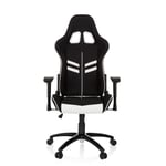 Chaise de bureau gaming LEAGUE PRO I - HJH OFFICE - Noir/Blanc - Mécanisme de basculement - Coussins inclus