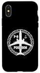 Coque pour iPhone X/XS P-8 Poseidon Avion militaire style vintage avant et arrière