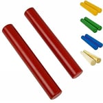 A-Star Claves en bois rouge, 20 cm - 2 pièces/paire - Bâtons de rythme portatifs, instrument de percussion en bois