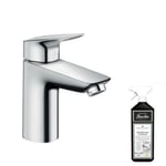 Mitigeur lavabo HANSGROHE Logis 100 Chromé + nettoyant Briochin