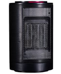 Homebase 1200W Mini Ceramic Fan Heater Black Small Room