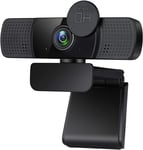 HD Webcam (1080P/30Fps) for PC with Microphone, Plug & Play USB Web Camera, Stre