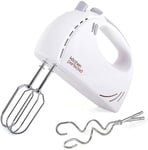 Kitchen Electric Hand Whisk Egg Beater Dough Hook Blender White Kitchen Perfect