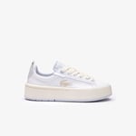 Lacoste Sneakers Carnaby Platform femme en cuir monogrammé Taille 41 Blanc/bleu