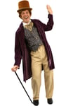 Mens Willy Wonka Chocolate Factory World Book Day Fancy Dress Costume