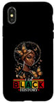 Coque pour iPhone X/XS Célébration des filles noires du Mois de l'histoire de I Am Black