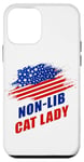 Coque pour iPhone 12 mini Non-Lib Cat Lady – Funny Conservative Anti-Woke USA