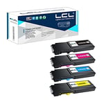 LCL Cartouche Toner remanufacturée pour C400 C400V C400N C400DN C405 C405V C405N C405DN 106R03516 106R03518 106R03519 106R03517 (4-Pack KCMY) Compatible pour Xerox