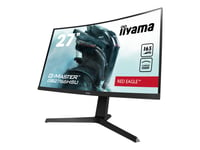 Iiyama G-Master Red Eagle Gb2766hsu-B1 - Led-Skjerm - Kurvet - 27" - 1920 X 1080 Full Hd (1080P) @ 165 Hz - Va - 250 Cd/M² - 3000:1 - 1 Ms - 2Xhdmi, Displayport - Høyttalere - Matt Svart