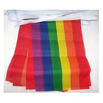 AZ FLAG - Guirlande Drapeau Arc-en-Ciel - 3 Mètres Avec 10 Fanions Lgbt - Gay - Rainbow De 21x14 cm - Petits Drapeaux 100% Polyester - 30g