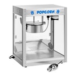 Royal Catering Popcornmaskin i rustfritt stål - 1350 W 5-6 kg/time