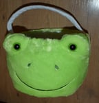 Build-A-Bear Green Frog Basket Easter Egg hunt bucket Spring green