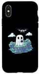 Coque pour iPhone X/XS Drone drôle fantôme volant Halloween RC Quadrocopter fantôme