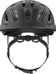 ABUS Casque de ville Urban-I 3.0 ACE - casque de vélo sportif avec feu arrière LED, visière rallongée et fermeture magnétique - pour hommes et femmes - noir, taille S