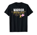 Childhood Cancer Awareness Shirts for Girls Warrior Princess T-Shirt