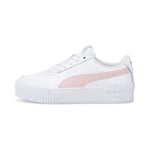 Puma Kids Girls Carina Lift Youth Trainers - White - Size UK 5.5