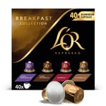 L'OR Espresso Breakfast Variety Box Coffee Pods x40