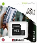 32GB Micro SD Memory Card for Indoor/Outdoor WiFi CCTV Camera, WiFi Baby Monitor