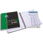 Oxford Cahier Activebook - spiralé couverture polypro 160 pages 5x5 24 x 29,7 cm