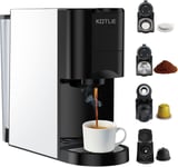 KOTLIE Espresso 4in1 Coffee Machine for Nespresso Original/Dolce Black 