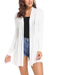 iClosam Gilet Femme Long Tricot Décontracté Veste Femme Longue Cardigan Léger Long Femme Manches Longue